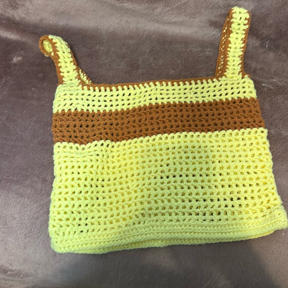 1960’s handmade Crocheted Top Original Hippies Retro Style Vintage